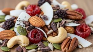 This trail mix is designed to support stable energy, reduce inflammatory load, and travel well.