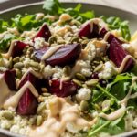 Beet & Pumpkin Seed Power Bowl with Lemon Tahini