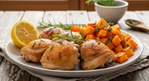 Butternut Squash & Herb Sheet-Pan Chicken