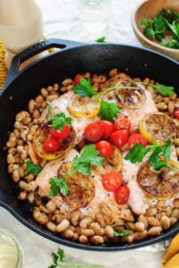 A high-protein, anti-inflammatory skillet meal that is quick, soft-textured, and easy to prepare on low-energy days.